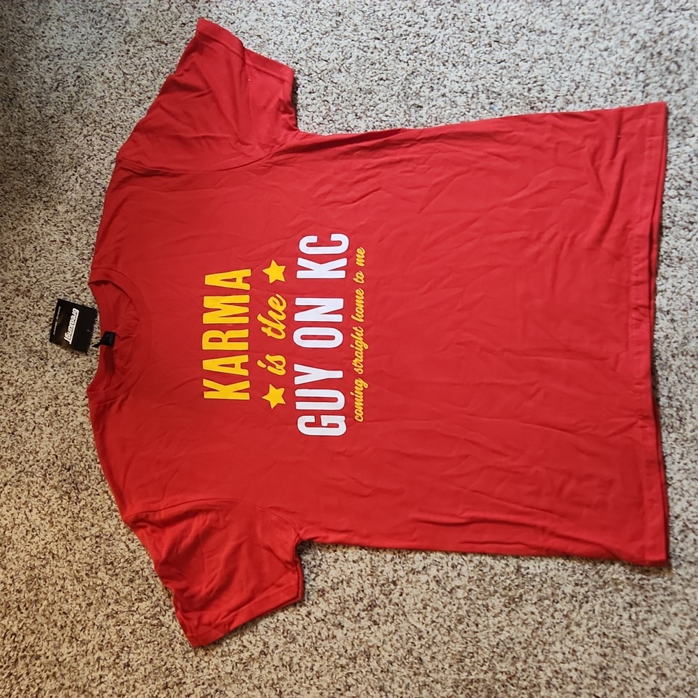 Karma is the Guy on KC shirt Large NEW